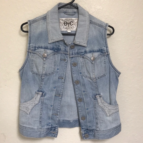 FINAL SALE!!! Boothill Trading Company jean vest. - Picture 1 of 4